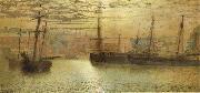 Atkinson Grimshaw Whitby Harbour oil